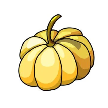 Vector illustration.orange ripe round pumpkin for happy Halloween.happy Stock Illustration