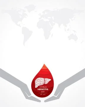 Vector Illustration,poster or banner of World Hepatitis Day observed on 28 Ju Stock Illustration