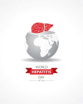 Vector Illustration,poster or banner of World Hepatitis Day observed on 28 Ju Stock Illustration