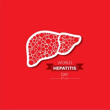 Vector Illustration,poster or banner of World Hepatitis Day observed on 28 Ju Stock Illustration