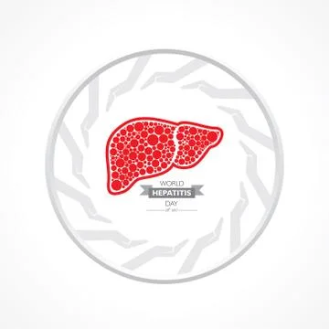 Vector Illustration,poster or banner of World Hepatitis Day observed on 28 Ju Stock Illustration