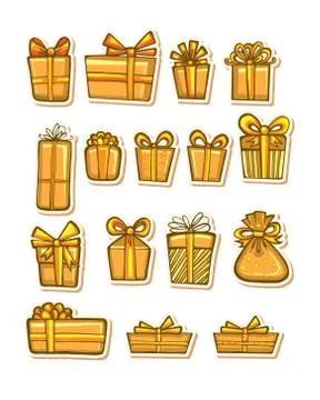 Vector illustrations of Gifts Stock-Illustration