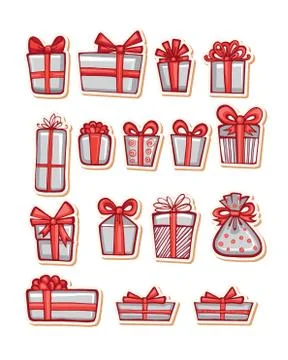 Vector illustrations of Gifts Stock Illustration