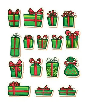 Vector illustrations of Gifts Stock Illustration