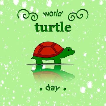 Vector illustrator for World Turtle Day Stock Illustration