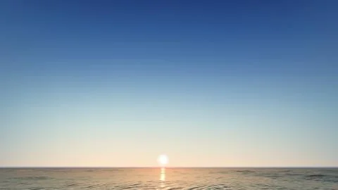 Vector ilustration abstract background with sea sunset Stock Illustration