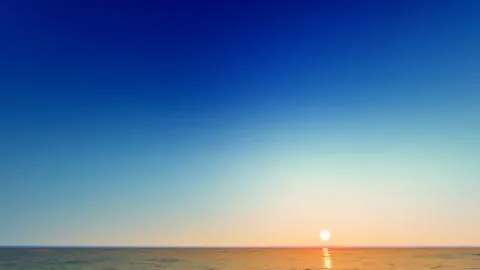 Vector ilustration abstract background with sea sunset Stock Illustration