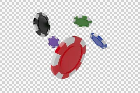 Vector image of 3D gambling chips Foto stock