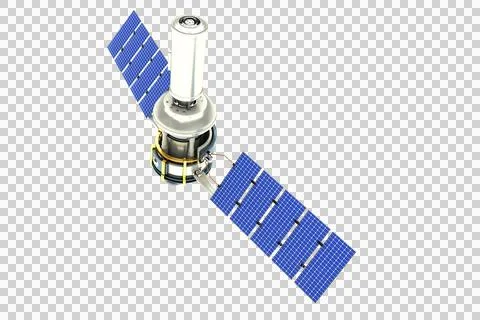 Vector image of 3d modern solar satellite Stock Photos
