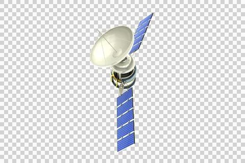 Vector image of 3d solar satellite Illustrazione stock