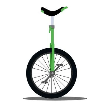 Vector image of adjustable unicycle Stock Illustration
