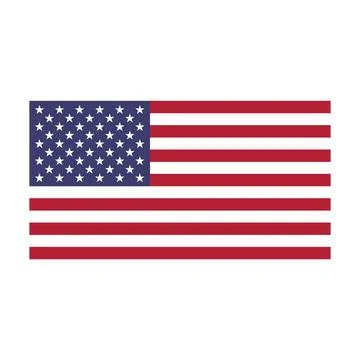 Vector Image American flag on a white background. Vector Image American fl... Stock Photos
