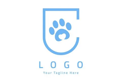Vector image of animal logo design on white background	 Stock Illustration
