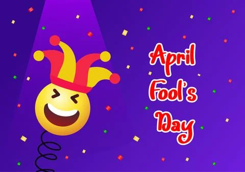 Vector image of April Fools Day. 스톡 일러스트