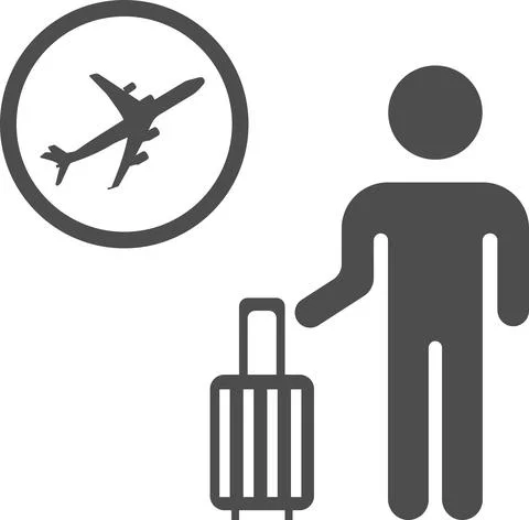 Vector image of the baggage claim point at the airport. Stock Illustration