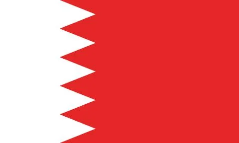 Vector Image of Bahrain Flag Stock Illustration