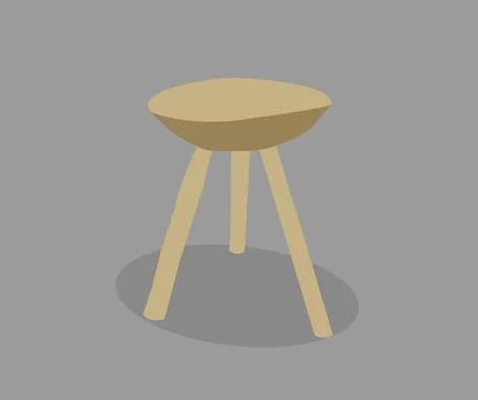 Vector image of bar stool. Stock Illustration