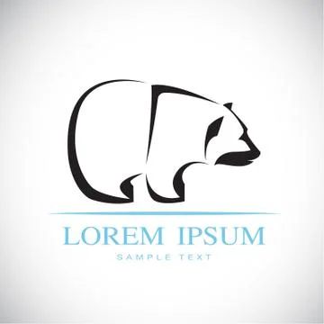 Vector image of an bear Stock Illustration