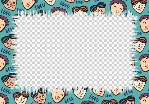 Vector image of blank picture frame Stock Photos