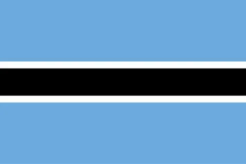Vector Image of Botswana Flag Stock Illustration