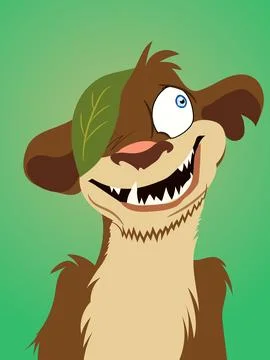 Vector image of Buck Ice Age. 스톡 일러스트