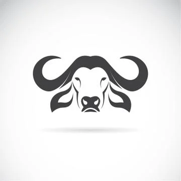 Vector image of an buffalo head Ilustração Stock
