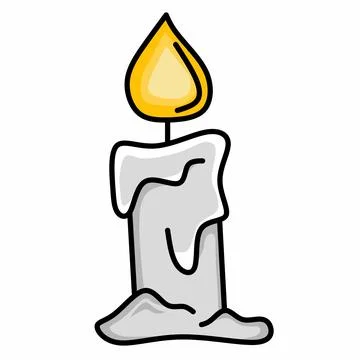 Vector image of burning candle Stock-Illustration