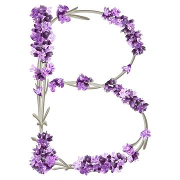 Vector image of the capital letter B of the English alphabet in the form of l Stock Illustration