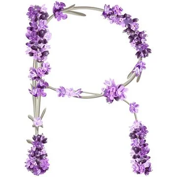 Vector image of the capital letter R of the English alphabet in the form of l Stock Illustration