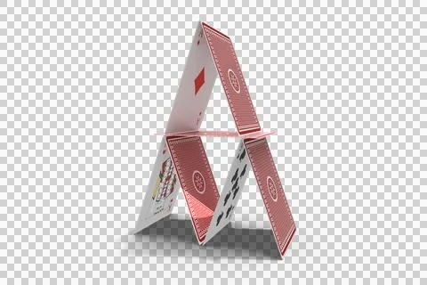 Vector image of card castle Ilustración de archivo