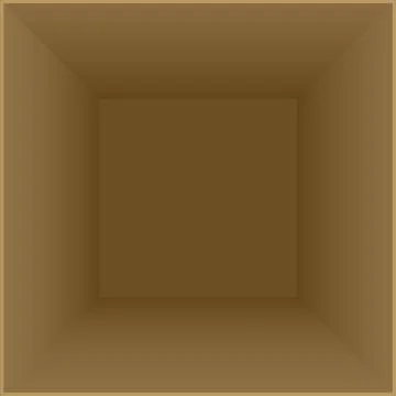 Vector image of a cardboard box from the inside. Illustrazione stock