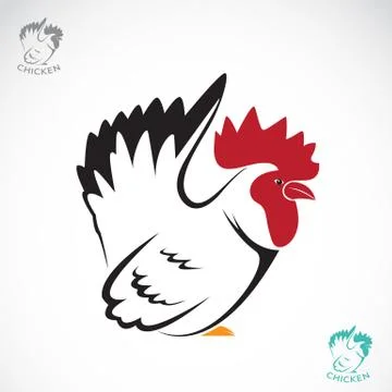 Vector image of an chicken Stock Illustration