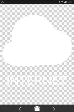Vector image of cloud with text Stock Illustration