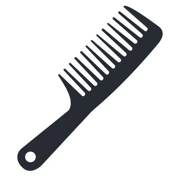 Vector image of a comb. a simple clip art hair accessory. Illustrazione stock