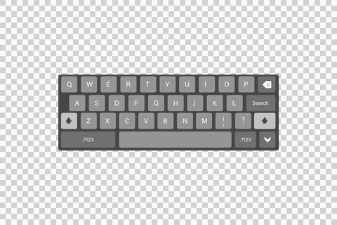 Vector image of computer keyboard Stock Illustration
