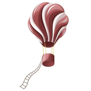 Vector image of a concept about dreams and their achievement, about the opp.. Stock Illustration