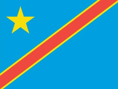 Vector Image of Congo Democratic Republic Flag Stock Illustration
