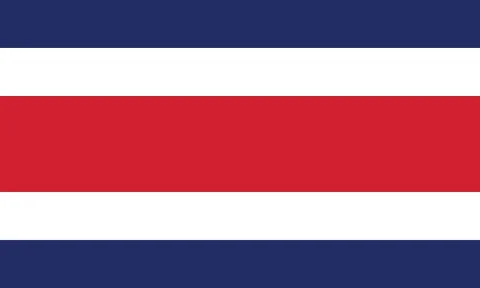 Vector Image of Costa Rica Flag Stock Illustration