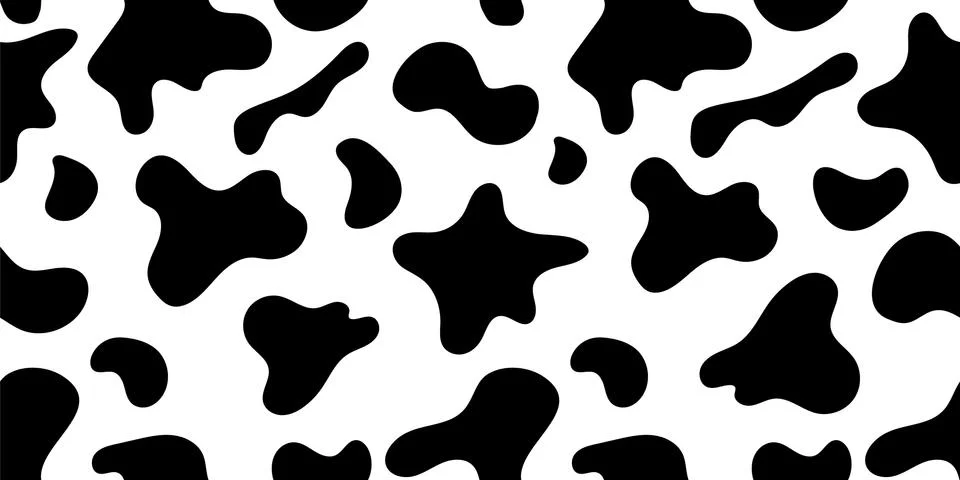 Vector image of a cow pattern for textile design Stock Illustration