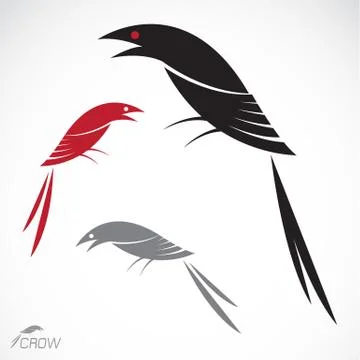 Vector image of an crow イラスト素材