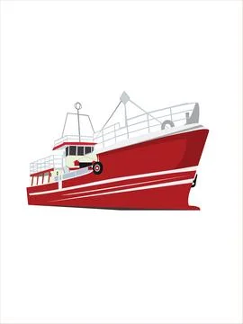 Vector Image Of Cruise Ship Ilustración de archivo