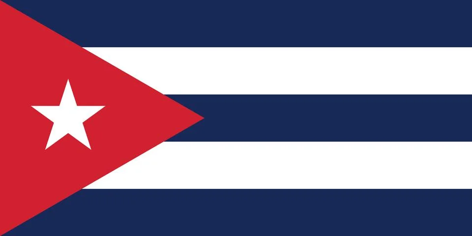 Vector Image of Cuba Flag Stock Illustration