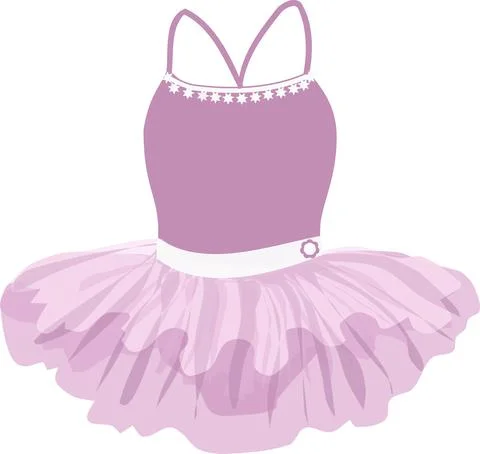 Vector image of a curvy tutu for a little girl ballerina Stock Illustration