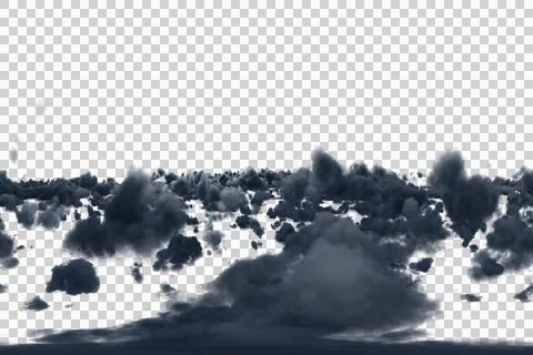 Vector image of dark clouds Stock Illustration