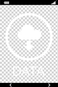 Vector image of data text with icon Stock Illustration