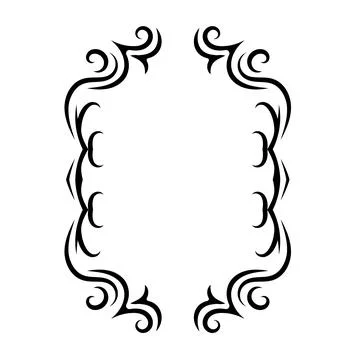 Vector image, decorative ornamental frame, original design Stock Illustration