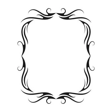 Vector image, decorative ornamental frame, original design Stock Illustration