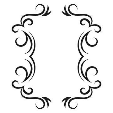 Vector image, decorative ornamental frame, original design Stock Illustration