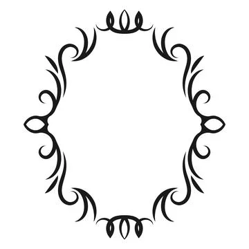 Vector image, decorative ornamental frame, original design 库存插图