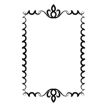 Vector image, decorative ornamental frame, original design Stockillustratie